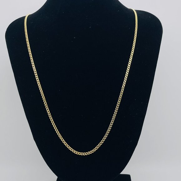 22 inch,14K Gold Curb Cuban Chain Necklace - Picture 5 of 17